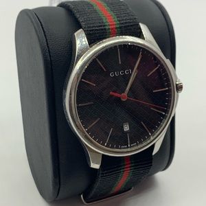 Authentic Men’s Gucci Watch canvas adjustable band